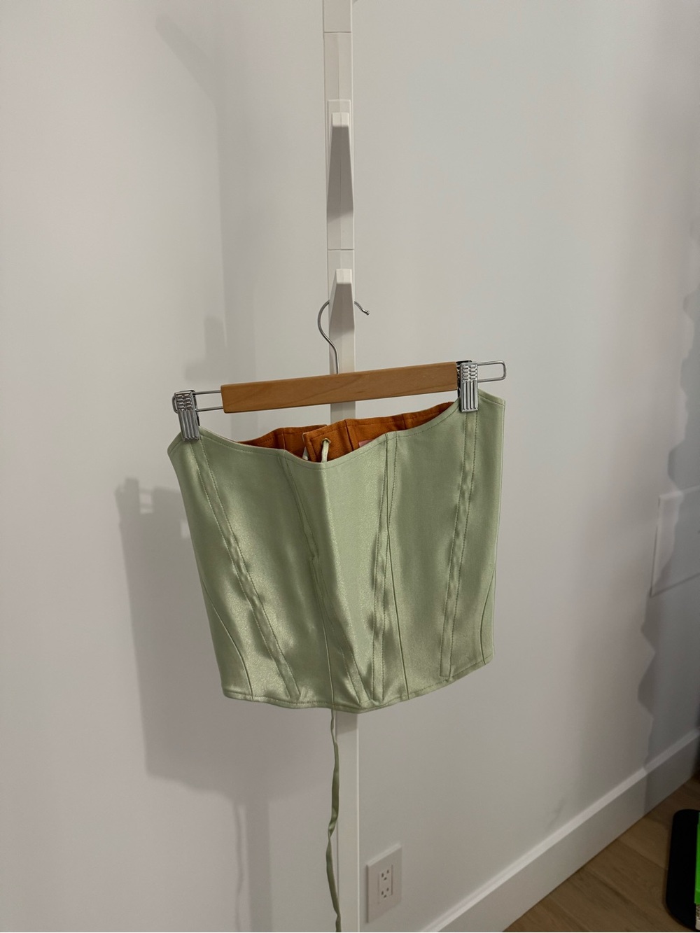 Rezek studio green corset top and pant set